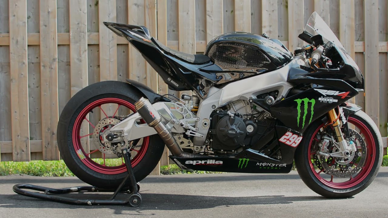 '16 Aprilia RSV4 RF Exhaust Comparison - Competition Werkes GP vs OEM vs Hindle Evolution