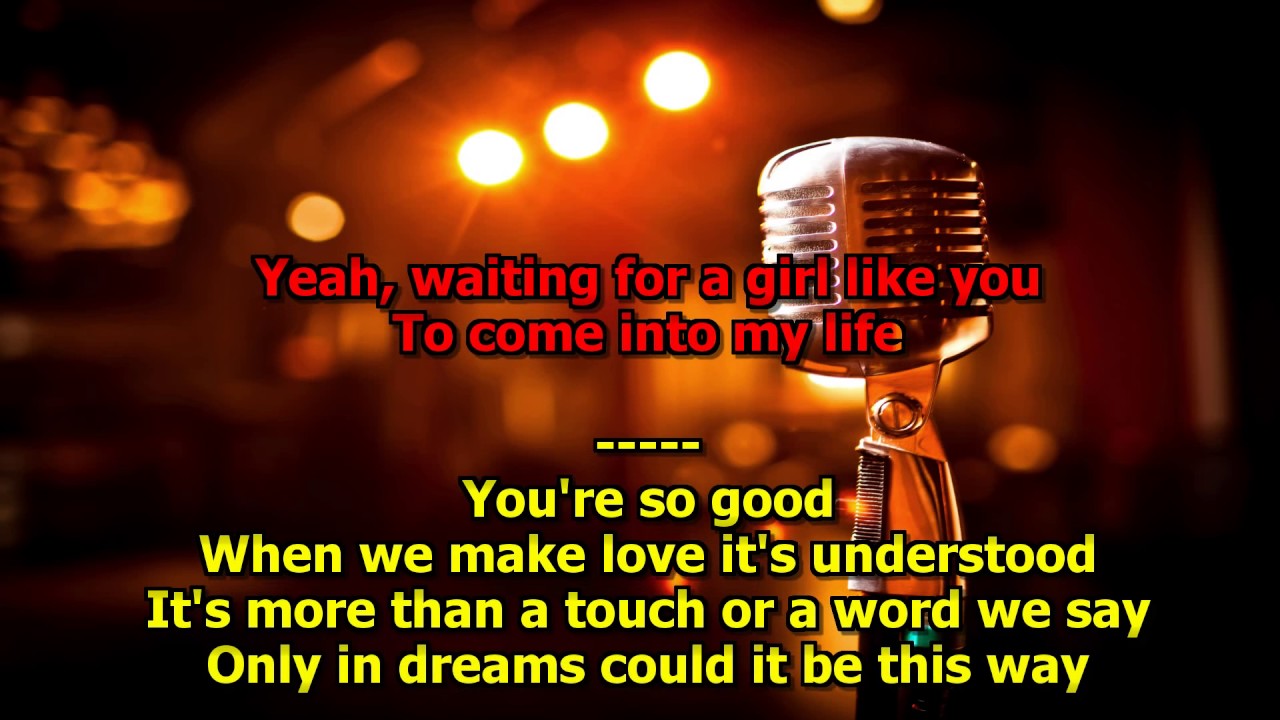 Waiting For Girl Like You - (HD Karaoke) Foreigner