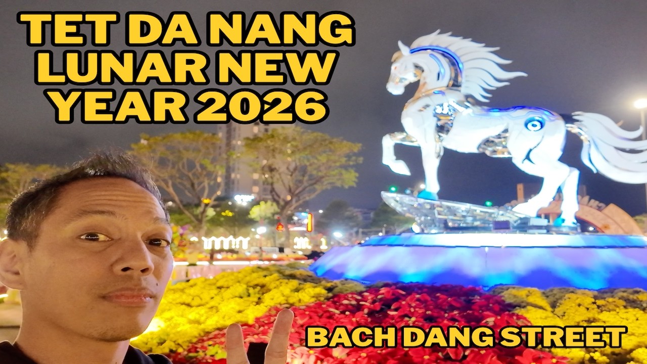 Da Nang Tet 2026: Bach Dang Flower Street Full Walkthrough! 🌸