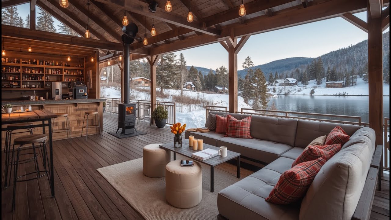 ☕ Soft Snow & Smooth Jazz Music for Productivity & Focus Tranquil