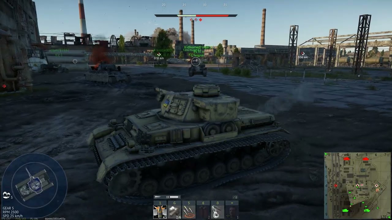 Pz.IV with 9 kills and 2 zones.