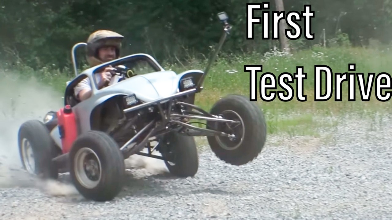 Это просто сумасшедшая штука! — Первый тест-драйв проекта Mini Baja Bug