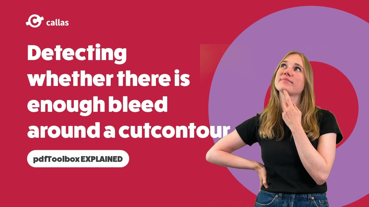 Detecting whether there is enough bleed around a cutcontour