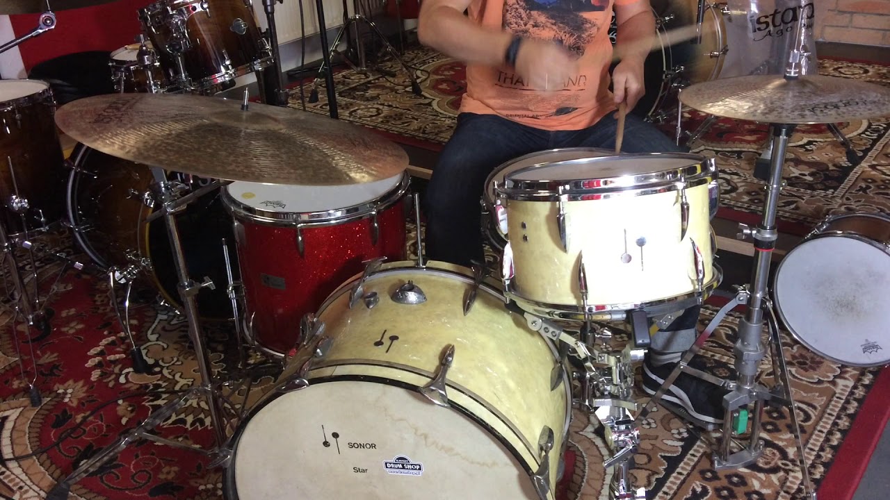 Sonor Teardrop 22/13/16, Ludwig Superrclassic  14