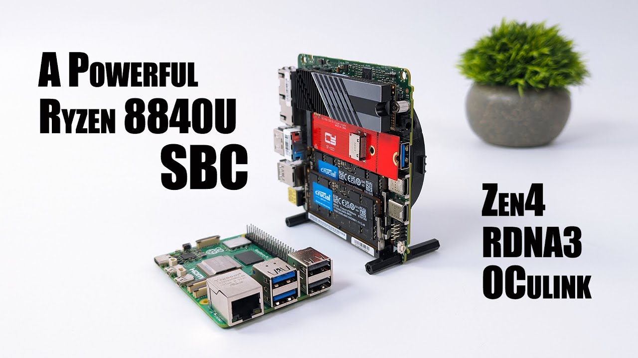 This All-New Ryzen 8840U X86 Board Is Fast & We Added An OCuLink GPU! Hands-On