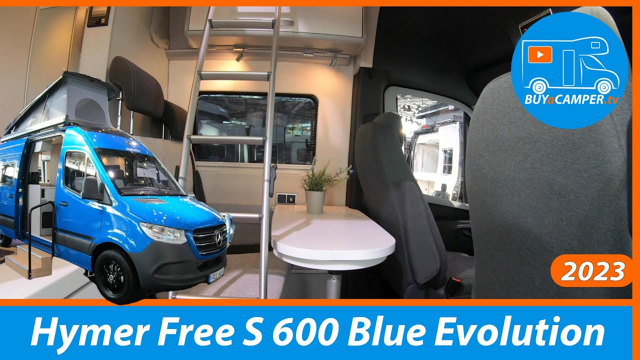 NEW MERCEDES CAMPERVAN | Hymer Free S 600 Blue Evolution | Made in Germany | Pop-up Roof