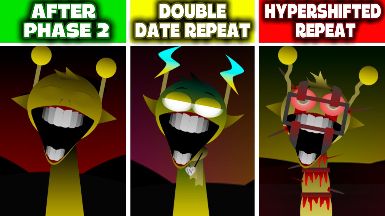 Sprunki HYPER SHIFTED, DOUBLE DATE But Everyone Is REPEAT After PHASE 2