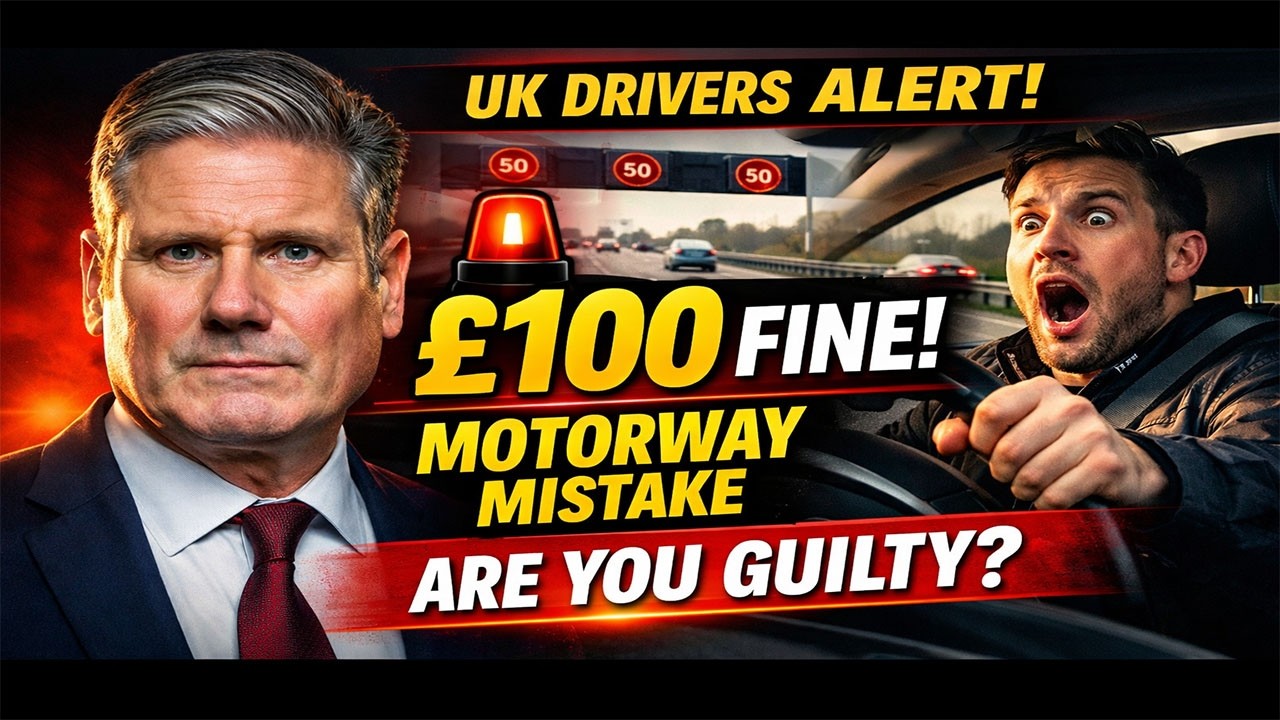 🚨 UK Drivers ALERT  &pound;100 Fine for This Motorway Mistake  Avoid It Now