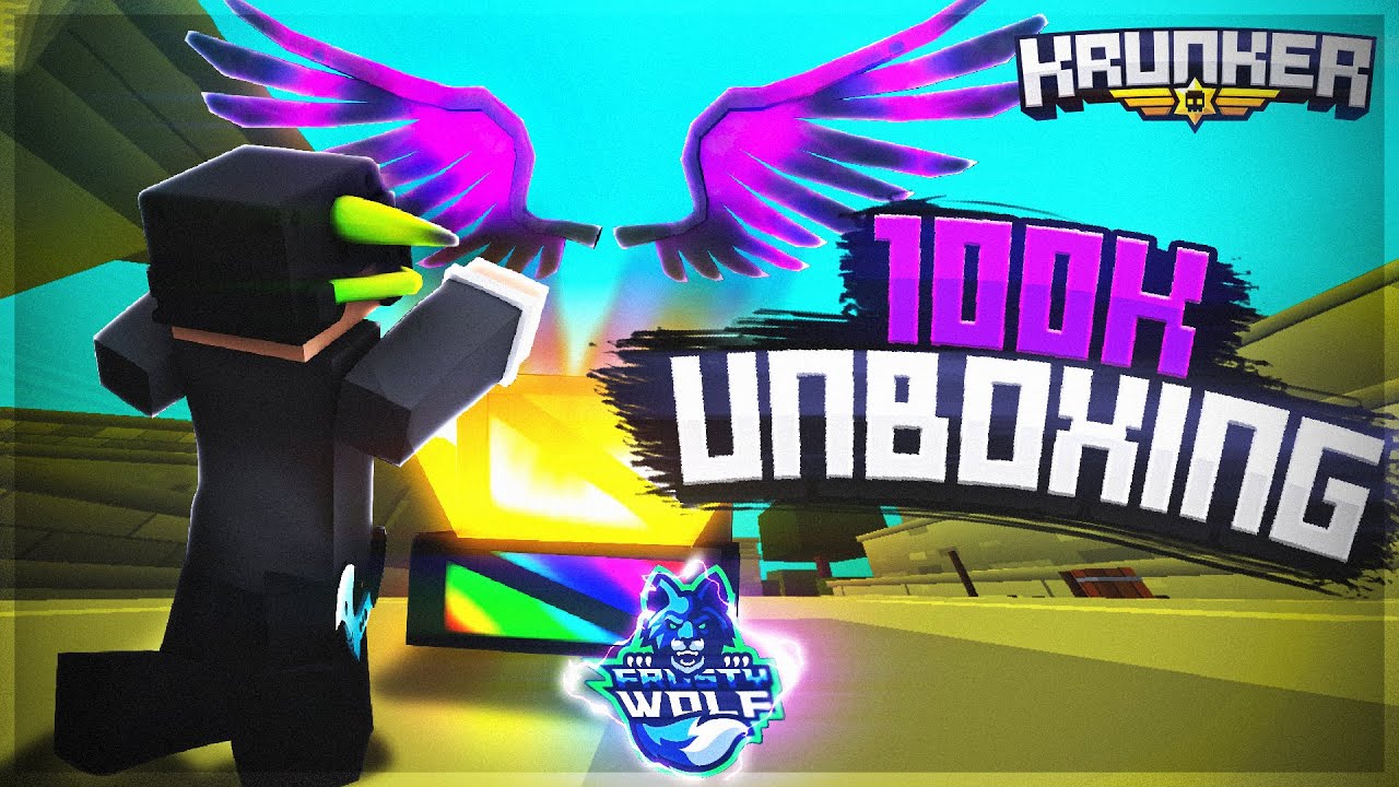 UNBELIEVABLE Krunker Unboxing! (NEW SKINS!) 100,000 KR