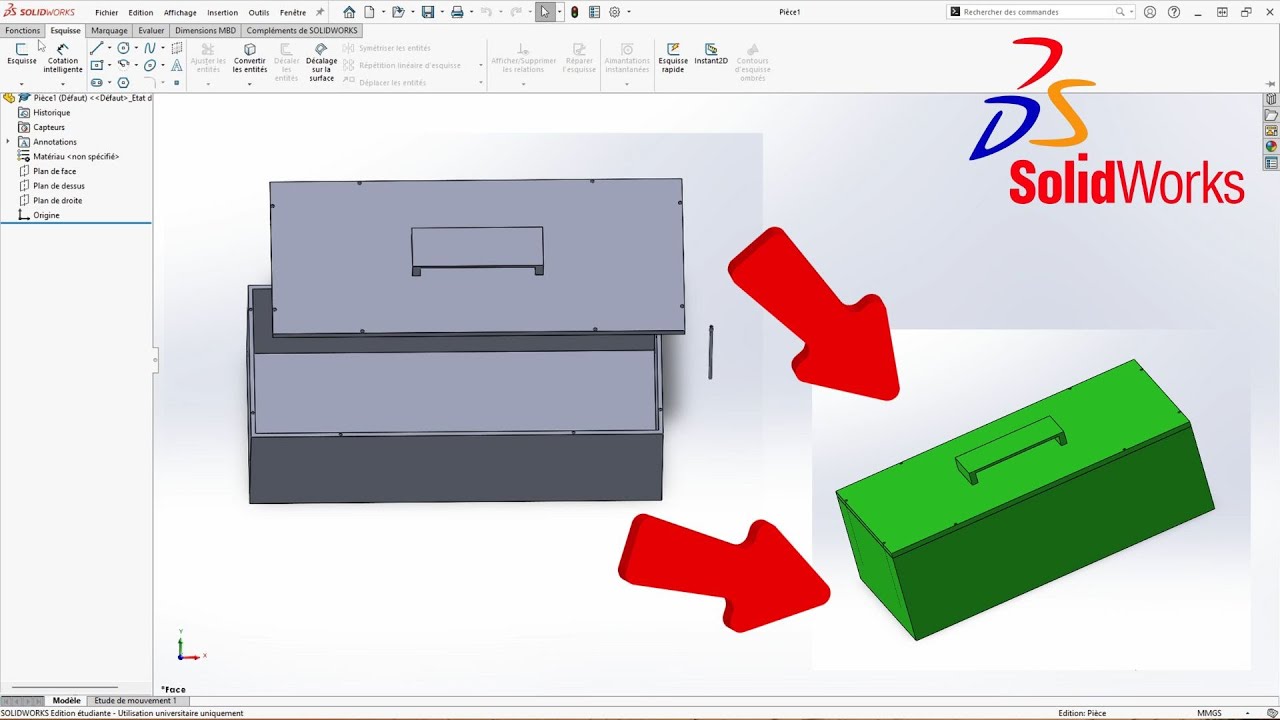 LES BASES DE L’ASSEMBLAGE SUR SOLIDWORKS [Facile]
