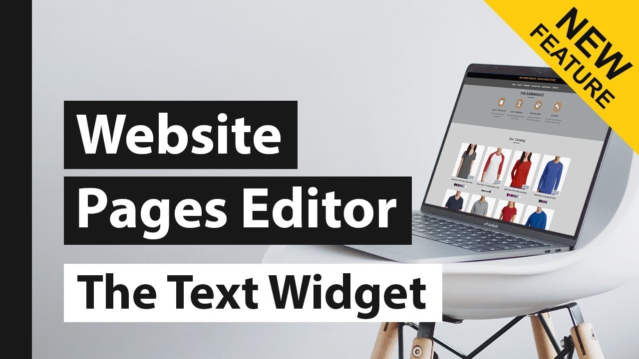 Text Widget explained - DecoNetwork 8 website pages editor