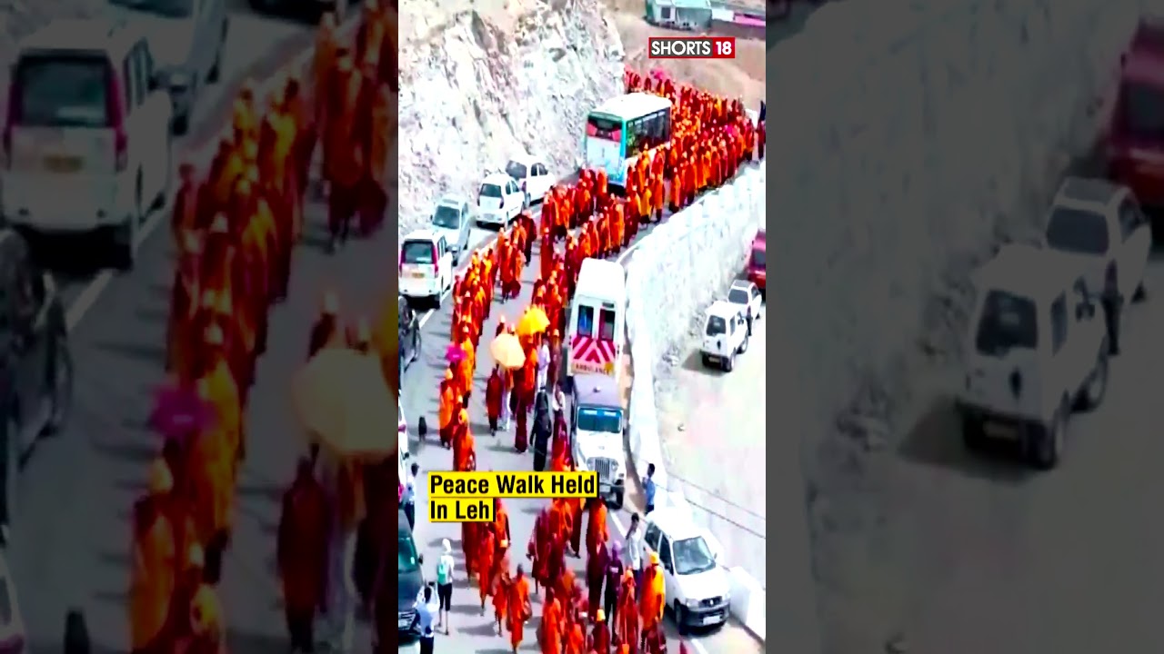 Buddhist Monks From Across The Country Carried Peace Walk To Promote World Peace | 