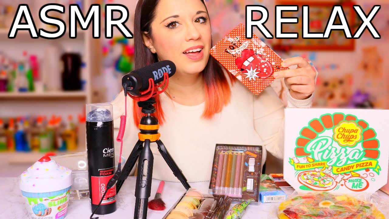 ASMR! SUONI per FARTI RILASSARE e DORMIRE! (Frizzi pazzi,slime,water sound)