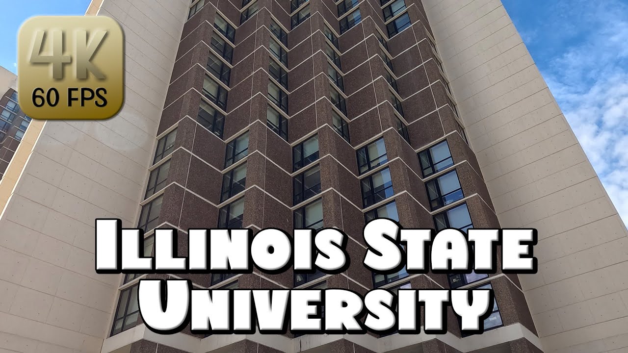 Driving Around Illinois State University (ISU) Campus in Normal, IL in 4k Video