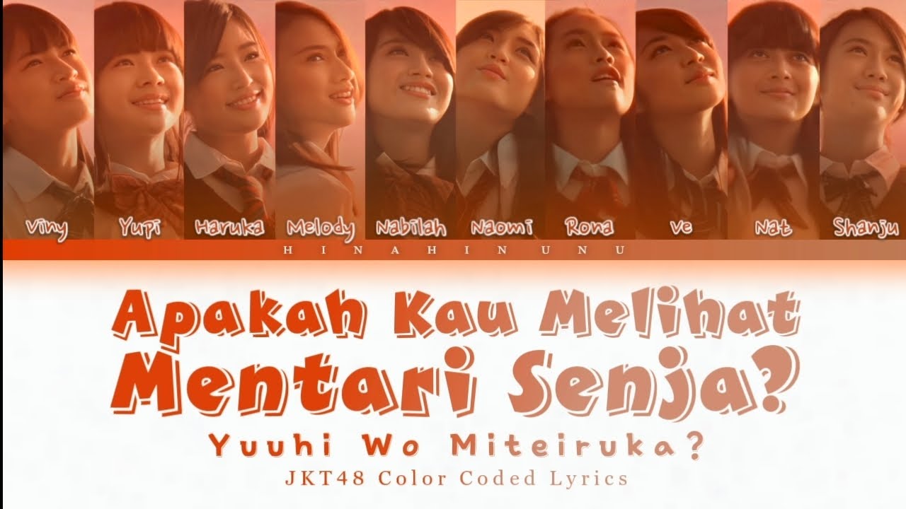 JKT48 - Yuuhi Wo Miteiruka? (Apakah Kau Melihat Mentari Senja?) | Color Coded Lyrics (INA/ENG)