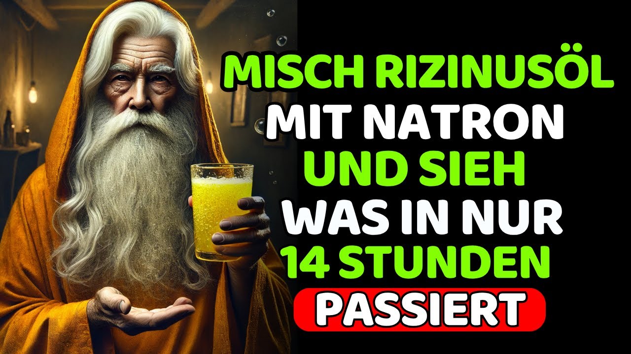 Mische Rizinusöl mit Natron und sieh, was danach passiert