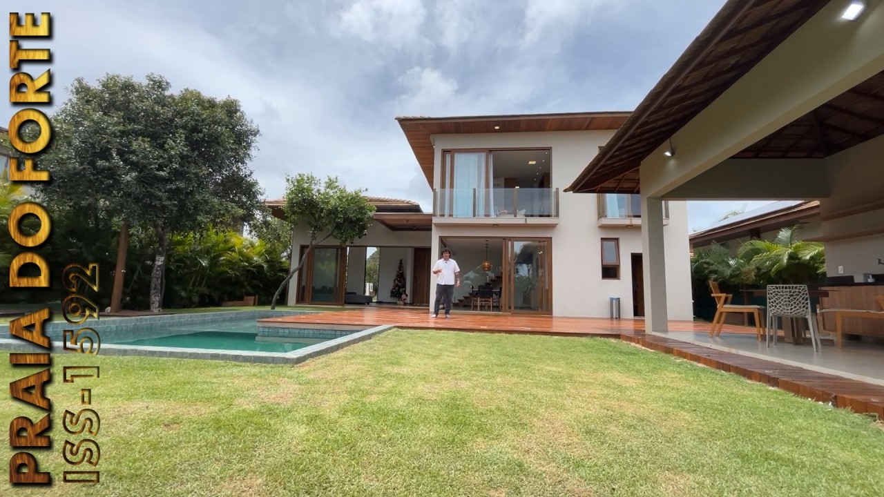LINDA MANSÃO EM PRAIA DO FORTE  E 5 SUÍTES  #praiadoforte #bahia