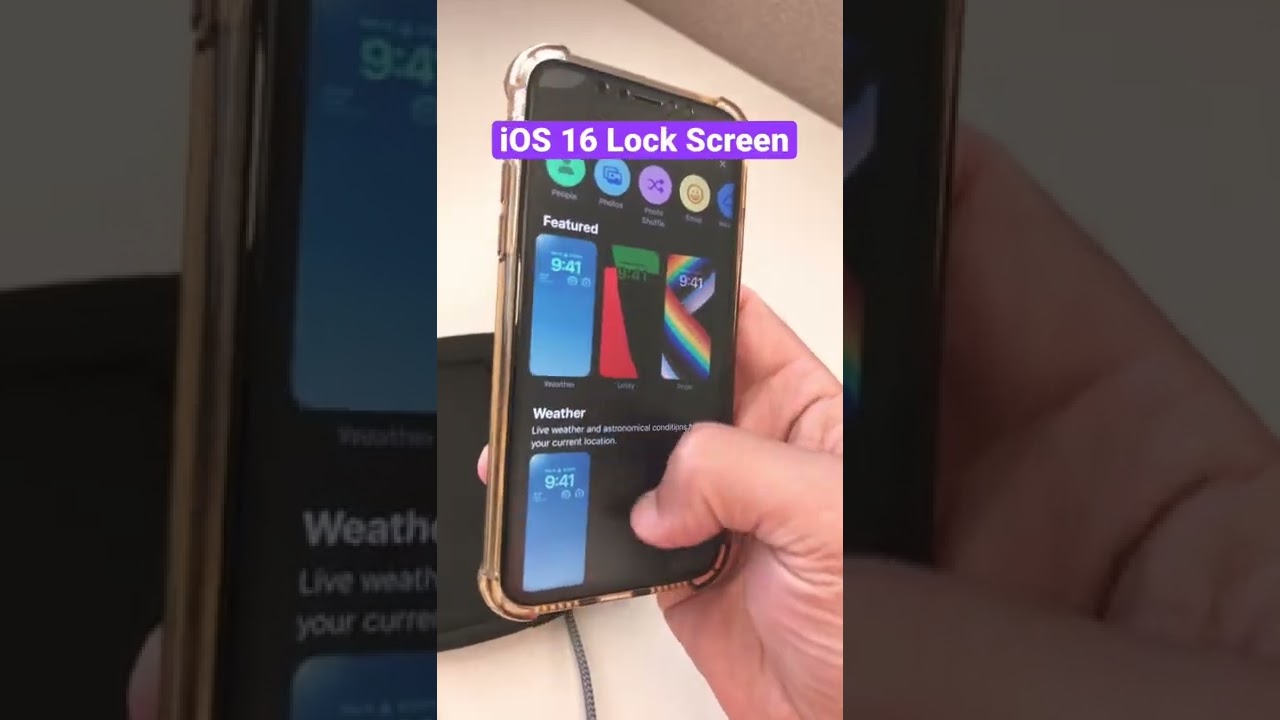 iOS 16 Lock Screen customization ❤️