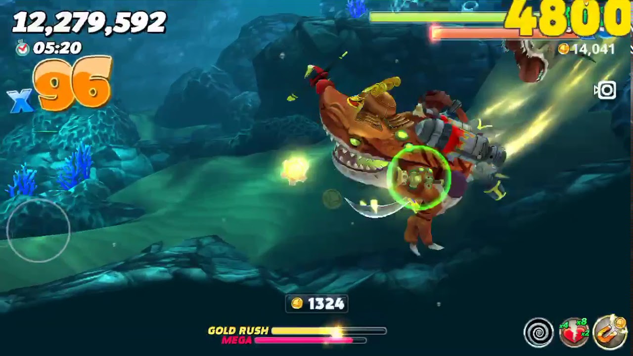 Hungry Shark World - Gold Rush Full Theme