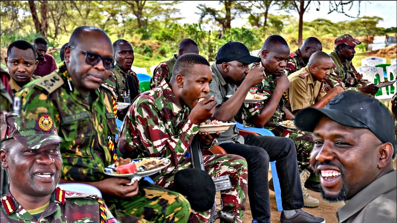 NYAMA CHOMA FOR OFFICERS! Murkomen,Masengeli,Lagat surprise officers in Operation areas on Christmas