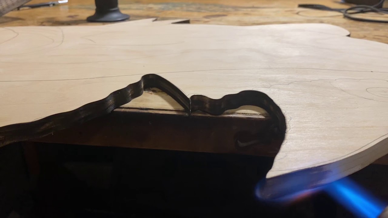 Redfish trophy wood burning