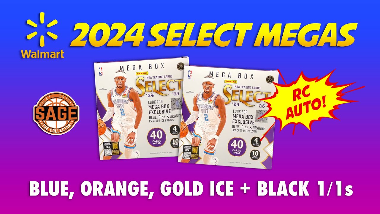 2024-25 Select Basketball Walmart Mega Boxes 🔥 Blue, Orange, Gold Ice!