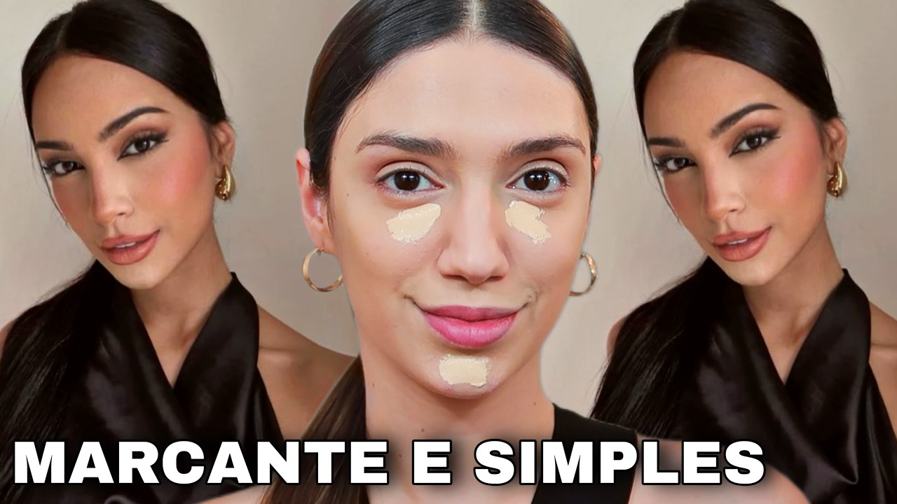 MAKE MARCANTE COM FOXY EYES E PELE BÁSICA *MAQUIAGEM PERFEITA PARA INICIANTES* | MUITO SIMPLES