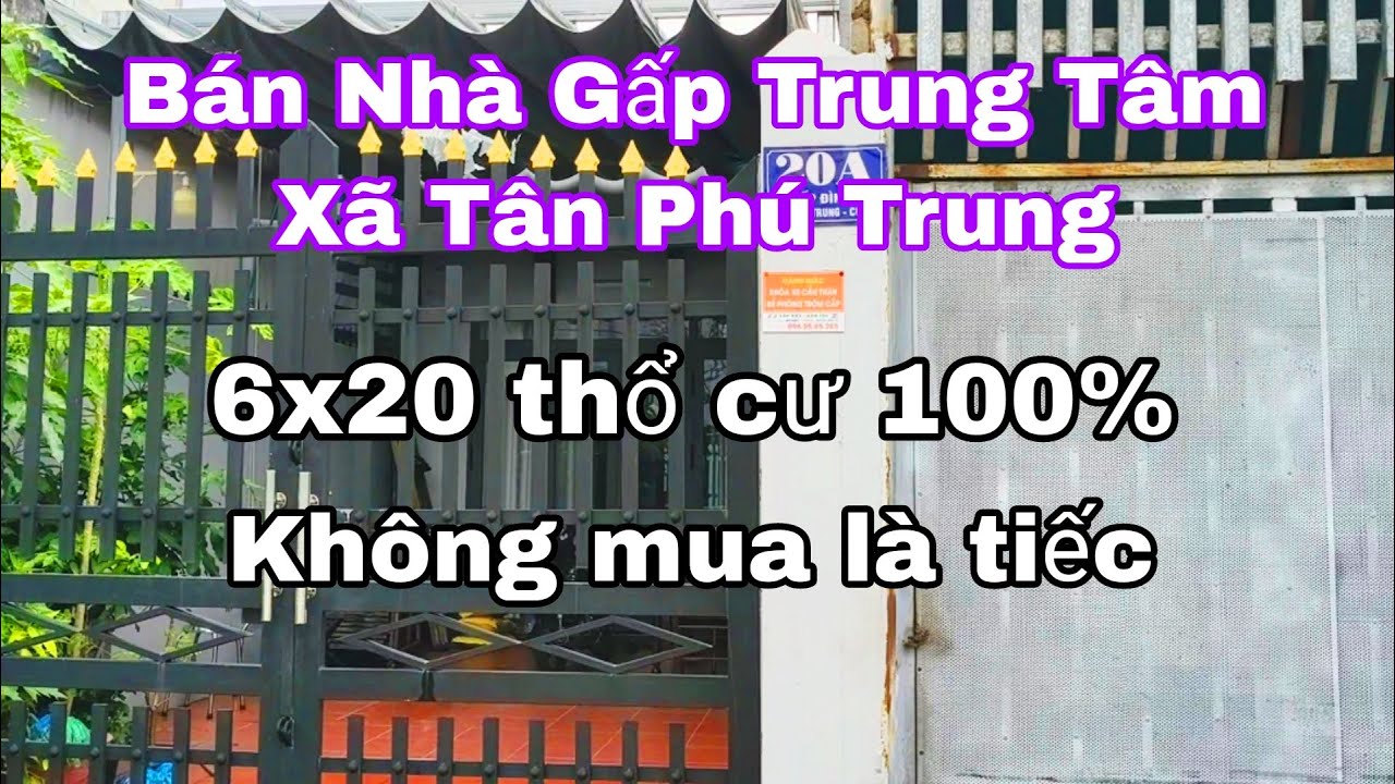 Nhà đất củ chi | giá rẻ | giới thiệu | Căn nhà cấp bốn 6x20 thổ cư 100% khu đường Bàn cờ gần chợ