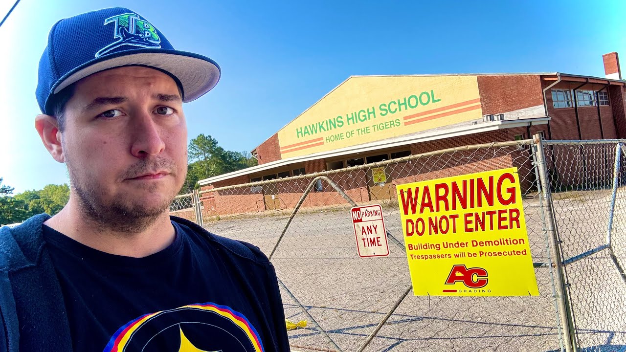 The Last Look At Stranger Things Hawkins High Before Being Torn Down! DEMOLISHED!