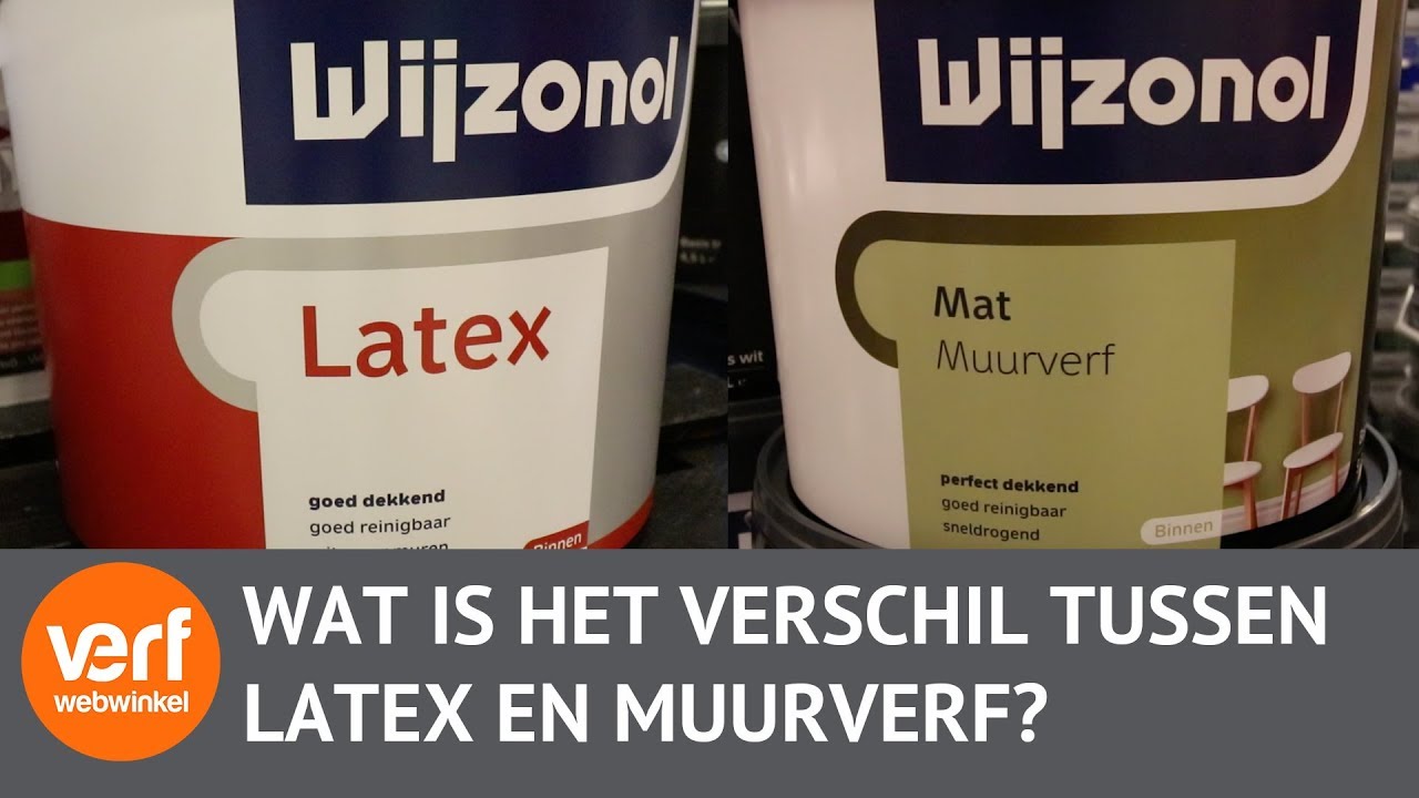 Het verschil tussen Latex en Muurverf?