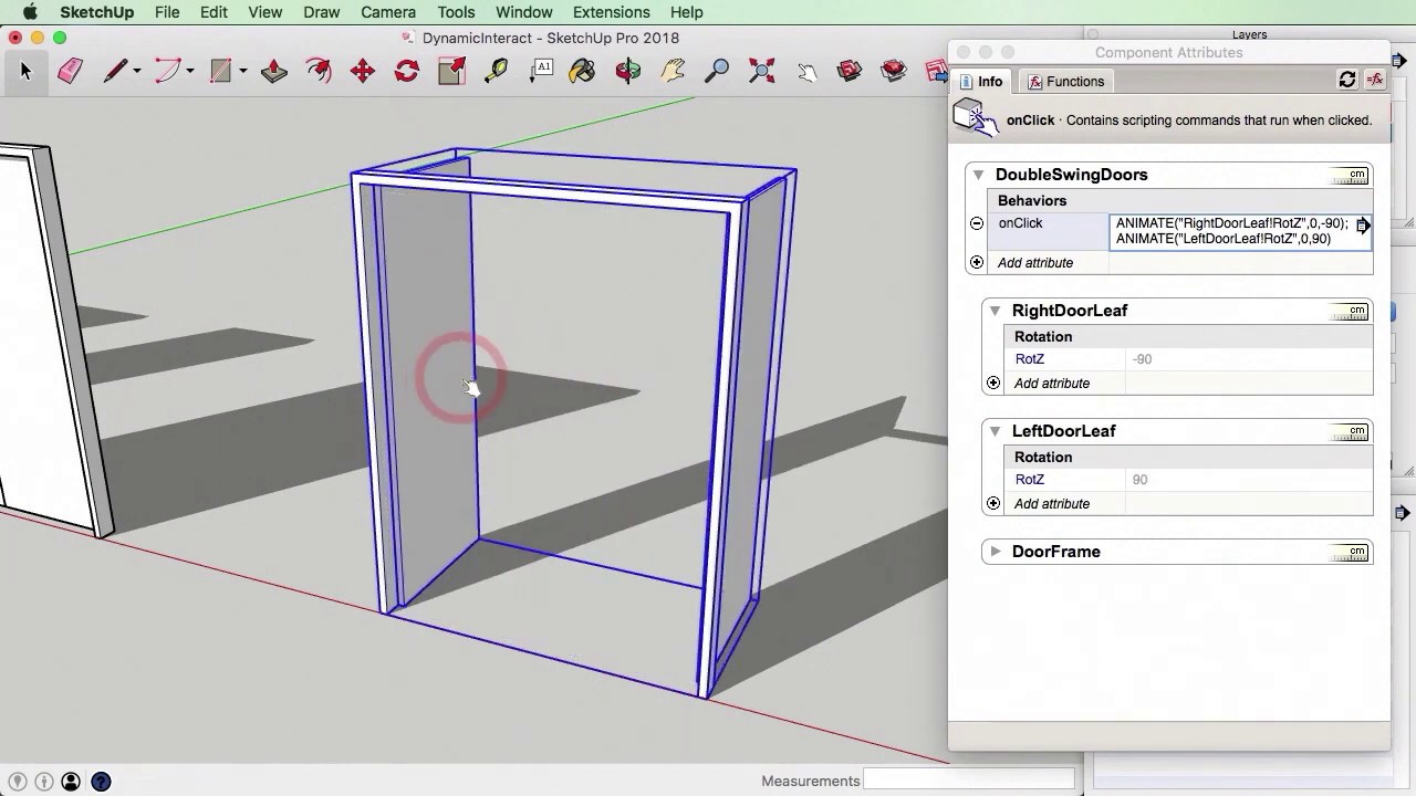 Animating Dynamic Components in Sketchup - Advanced