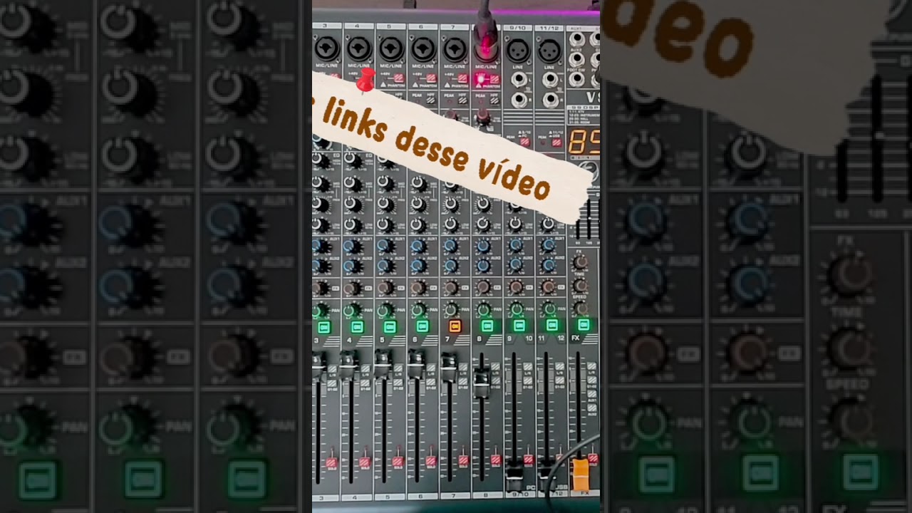 MESA DE SOM VS2PRO VM12 COM ATÉ 6 AUXILIARES PARA SHOWS, IGREJA LIVES,DJ,PALESTRANTES #mesadesom