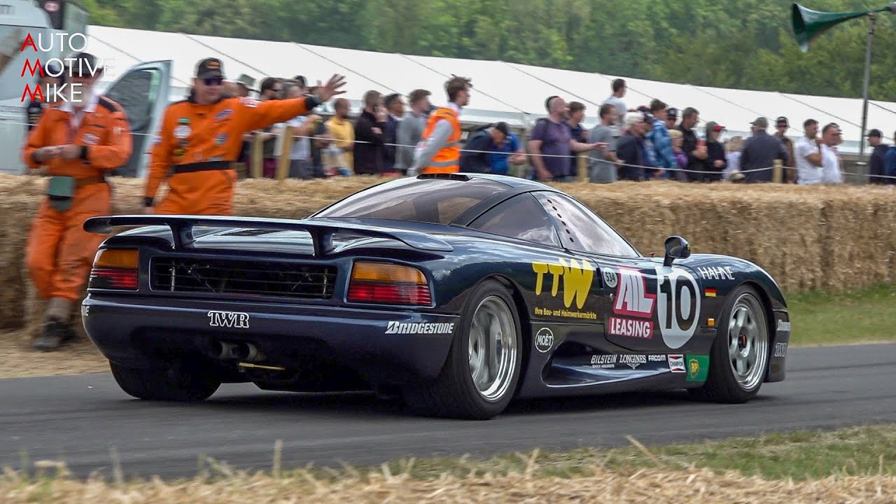 1991 Jaguar XJR-15 w/ 6.0 liter N/A V12 driving at Goodwood FOS