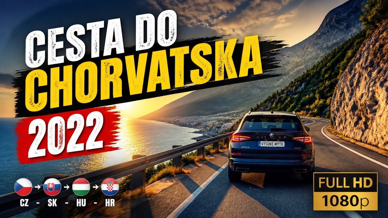 Cesta do Chorvatska 2022 / CZ - SK - HU - HR  Vysoké Mýto - Makarská  Croatia FHD