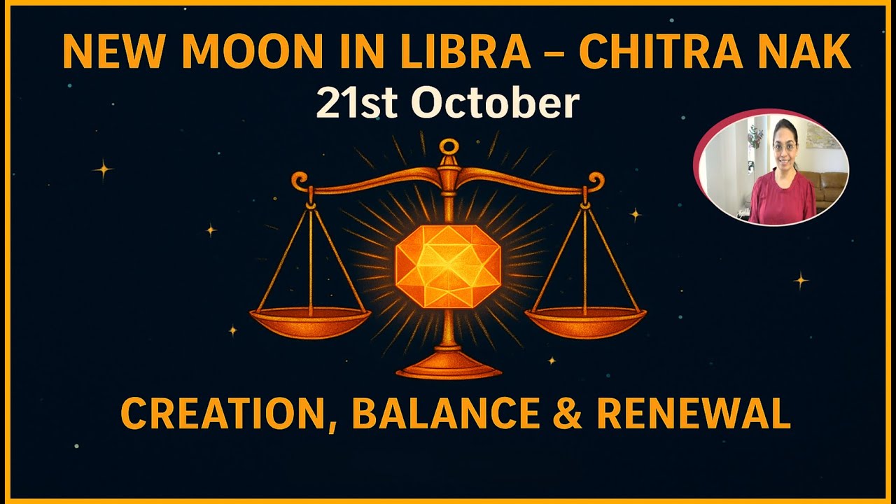Libra New Moon in Chitra | Rising Through Change | Impact on Ascendant #newmoon #libranewmoon #sun