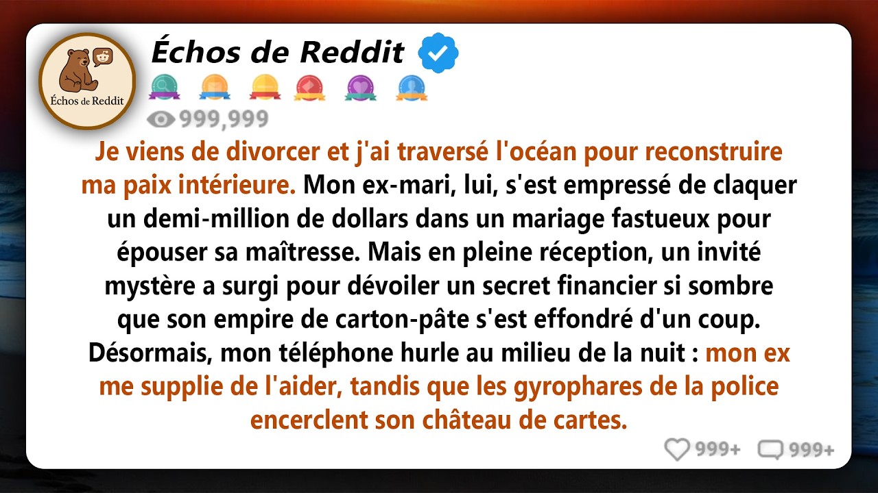 Mon ex-mari a immédiatement organisé un mariage à un demi-million de dollars pour épouser sa...