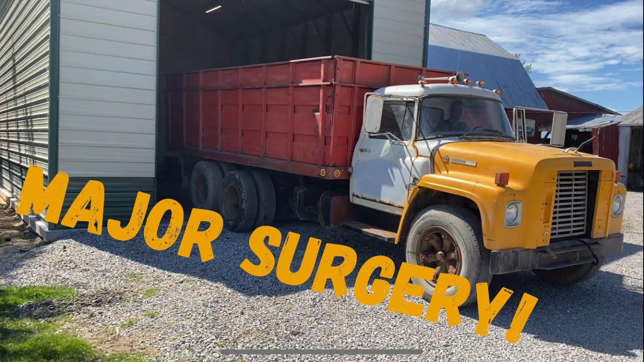 Around the farm with JT!  Let’s begin paint on “Sully” the  IH loadstar grain hauler!