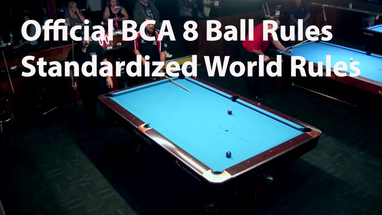 Официальные правила BCA 8 Ball