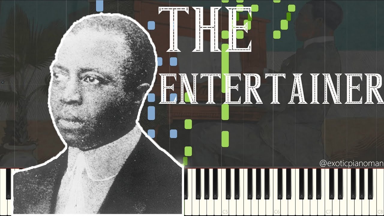 Scott Joplin - The Entertainer (Solo Ragtime Piano Synthesia)