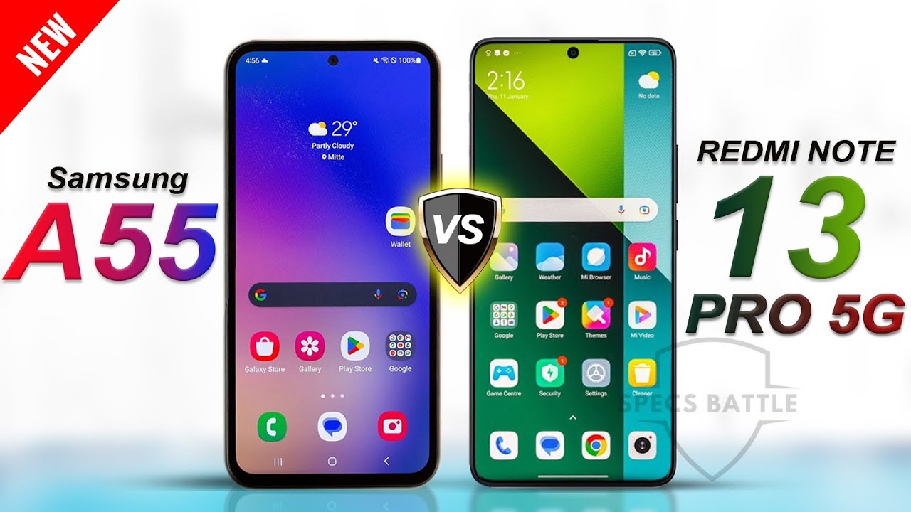 Samsung Galaxy A55 vs Redmi Note 13 Pro 5G | FULL SPECS COMPARISON