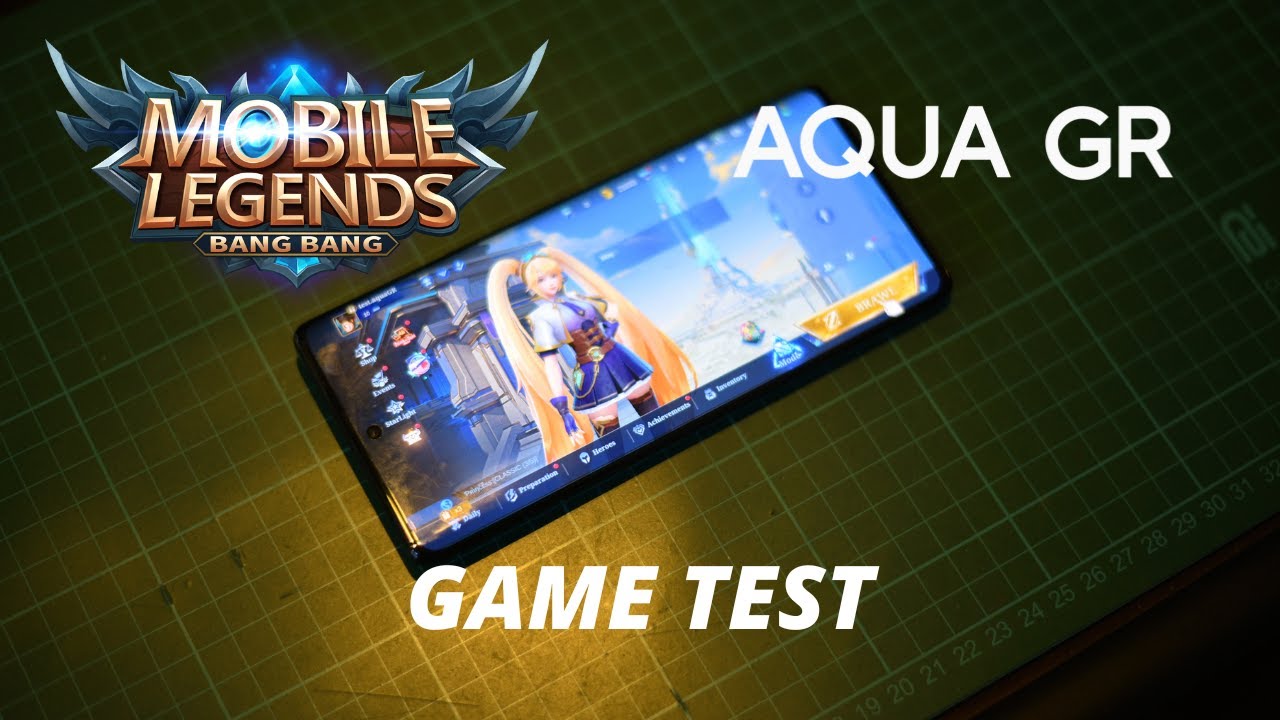 Game Test || Cherry Aqua GR || Mobile Legends + In-Game Settings + Battery + Temp Check
