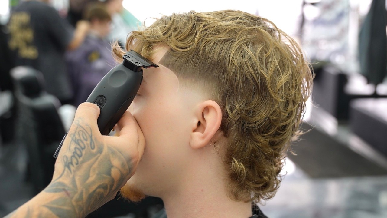 Giving A Tapered Mullet To A Client in 34 Mins
