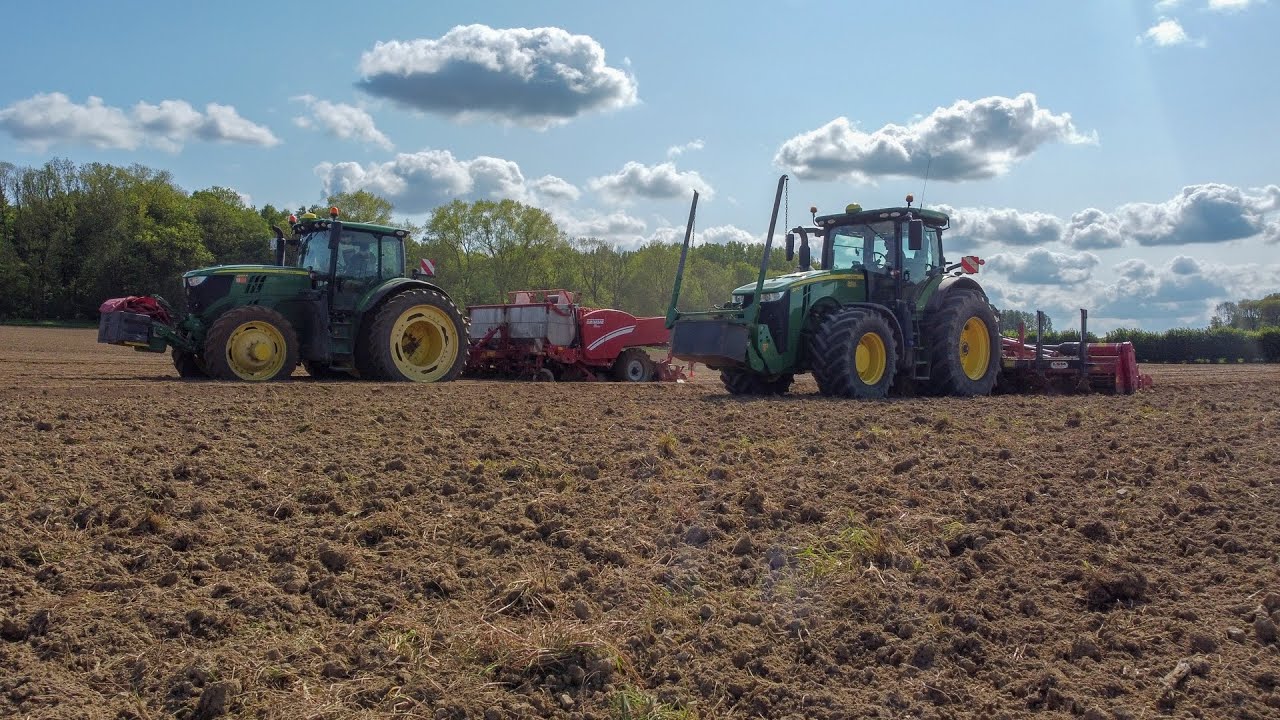 LA SCEA DEGROOTE A LA PLANTATION DE POMME DE TERRE 🥔| FULL JOHN DEERE 🦌