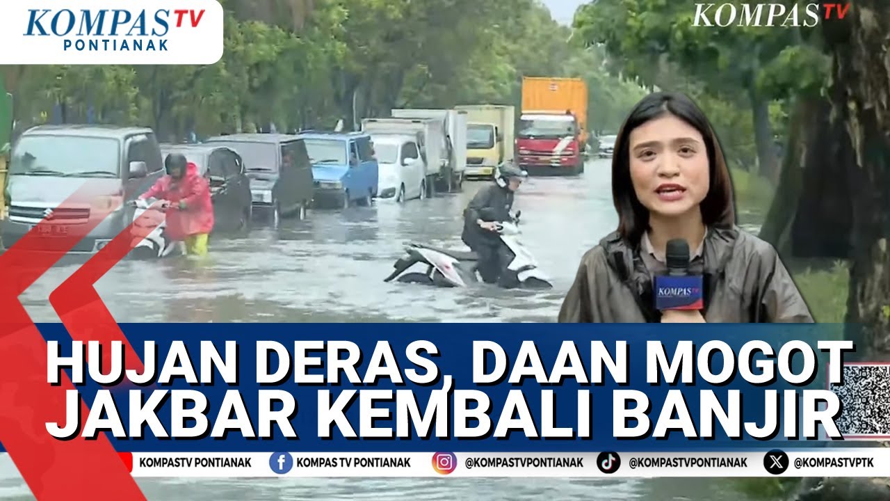 Terkini! Sejumlah Titik di Kawasan Daan Mogot Tegenang Banjir, Kemacetan Tak Terhindarkan