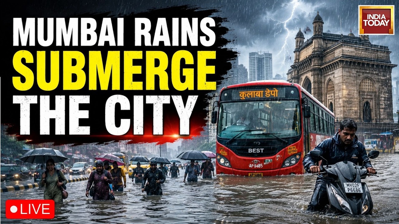 Mumbai Rain News LIVE: Monsoon Rains Cause Havoc In Mumbai, Trains Delayed, Severe Waterlogging