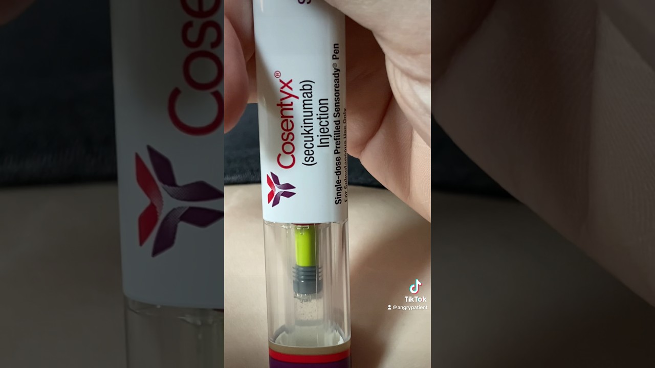 Cosentyx injection and how I ~feel~ about it 😄🤬 #cosentyx #ankylosingspondylitis