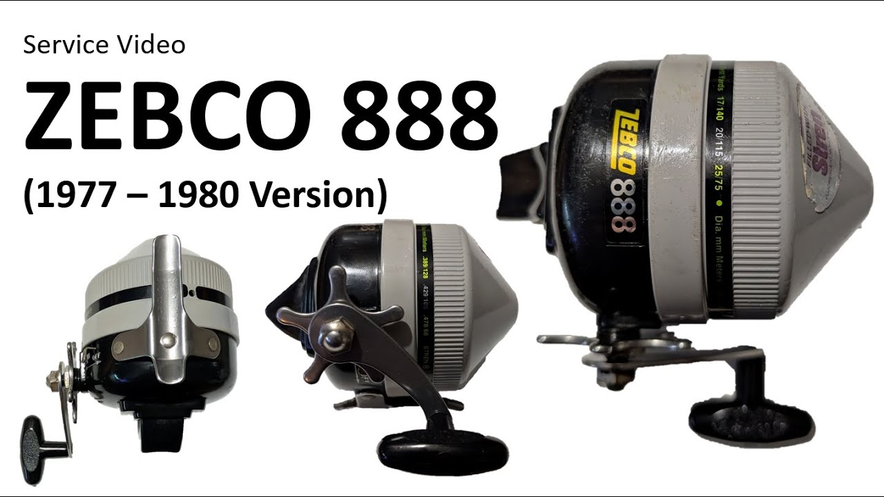 Zebco 888 (1977 - 1980 version) Vintage Spincast Fishing Reel Service Video