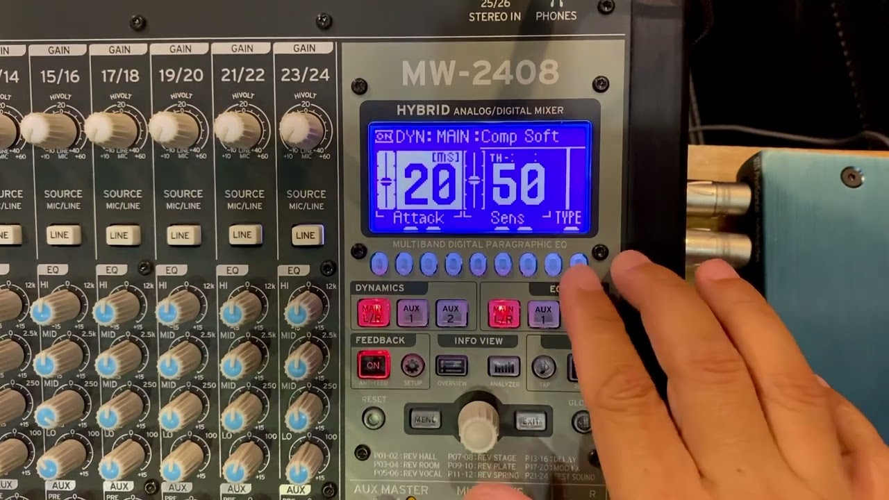 Phần compressor và Graphic EQ của Korg MW !