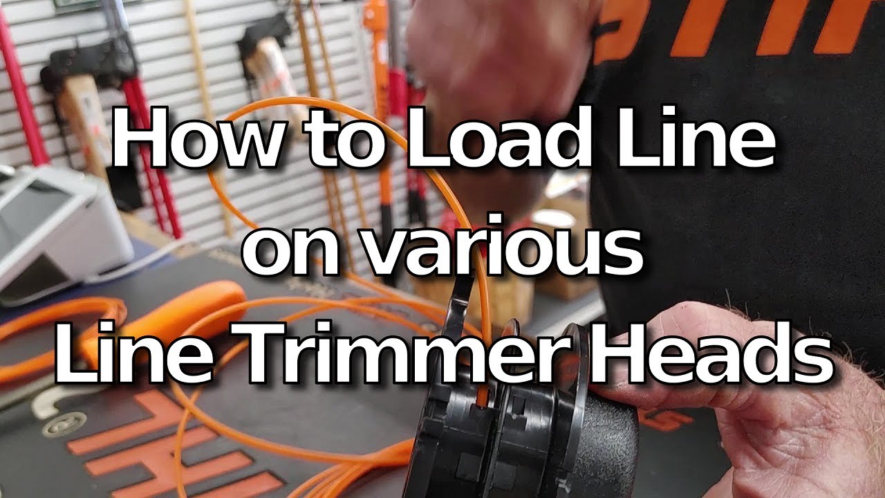 How to load line on various weed wacker heads made easy!