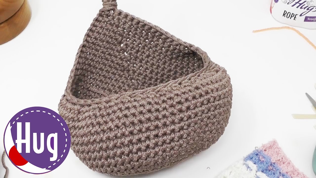 【編み物教室】ドロップ型の小物入れを編もう 可愛くて便利
